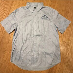 SDCC 2025 Percy Jackson & Olympians Activation Men's Medium Light Blue Button Up